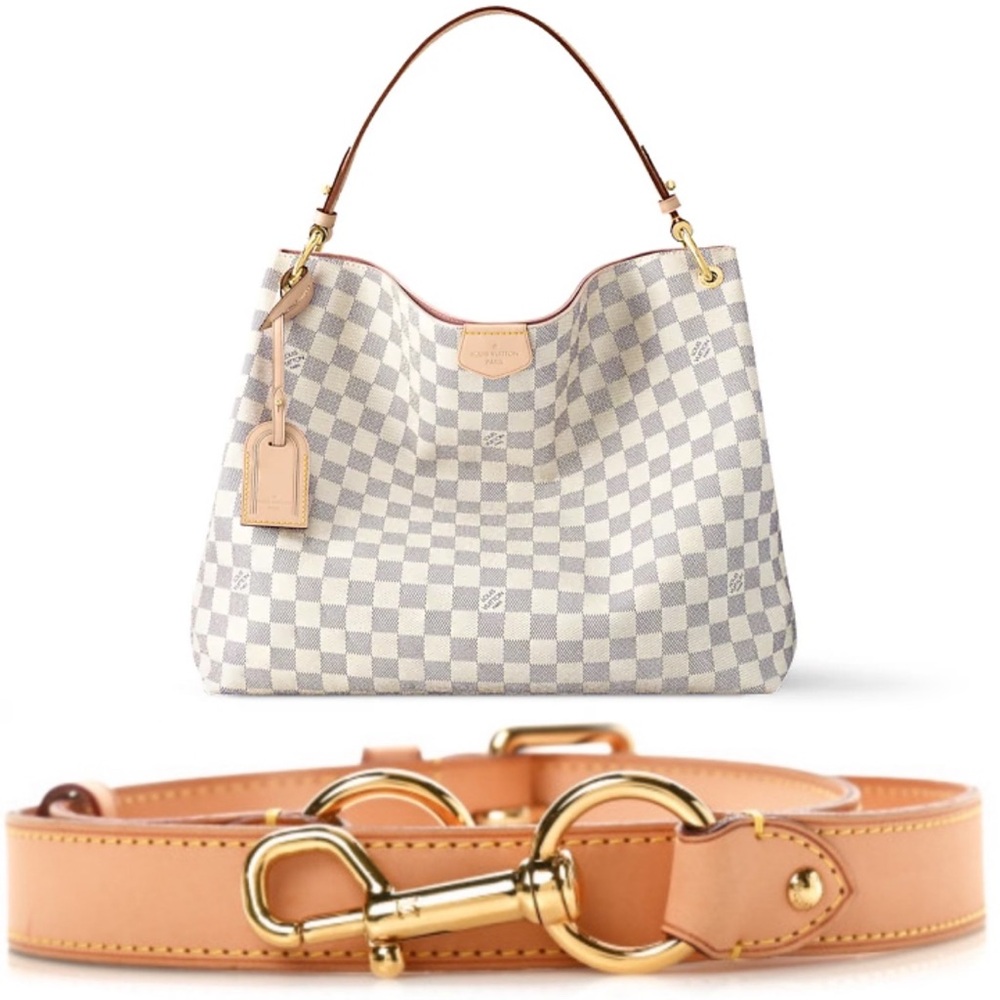 Louis Vuitton Damier Azur Canvas Bag & crossbody bag strap - Picture 1 of 15